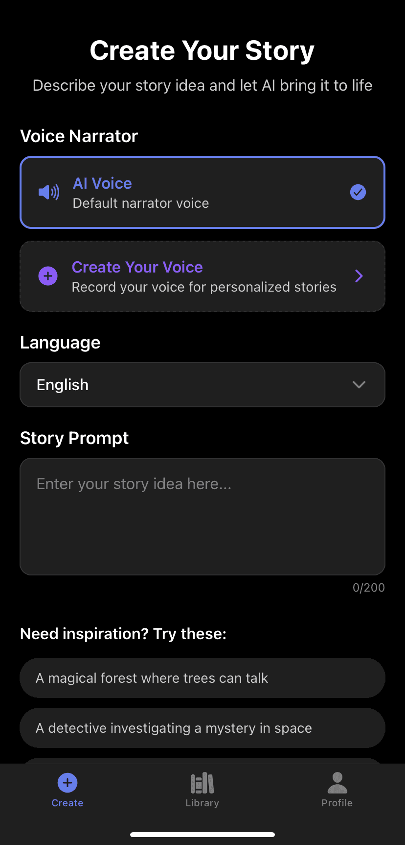 Create Your Own Story